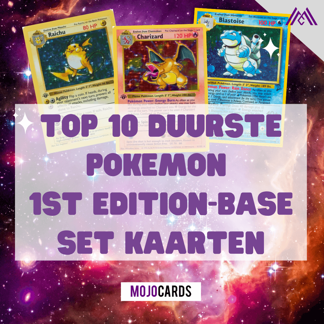 Top 10 duurste Pokemon 1st edition-base set kaarten in 2022
