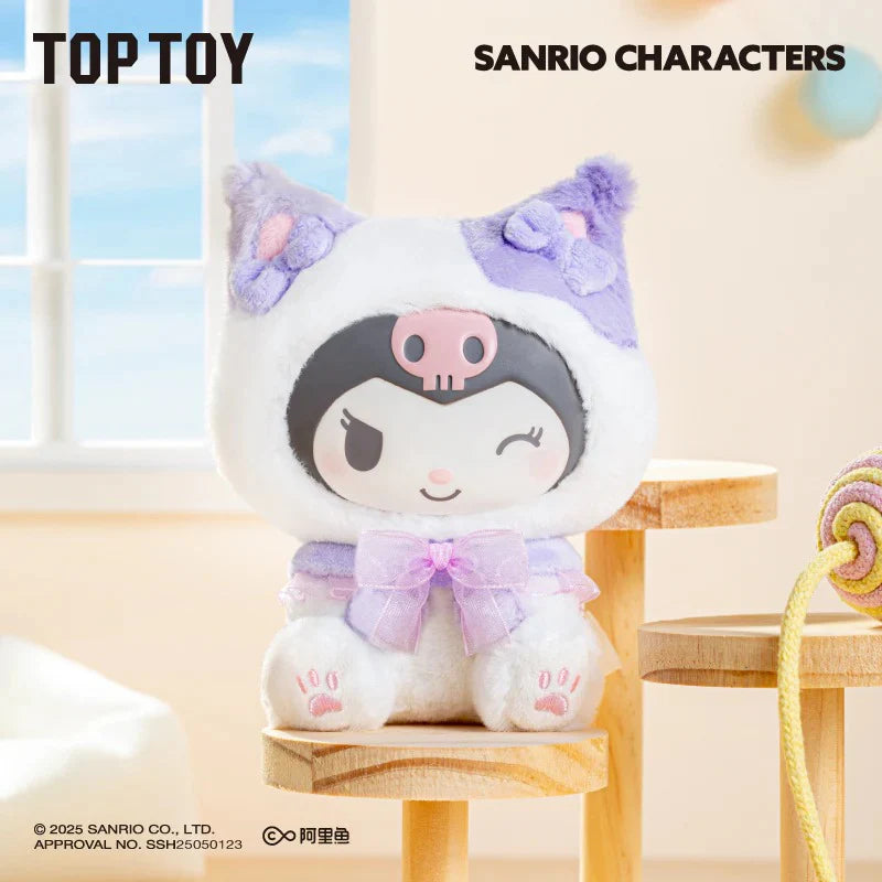 Sanrio Characters - Play with Kittens Series Plush Keychains Blind Box