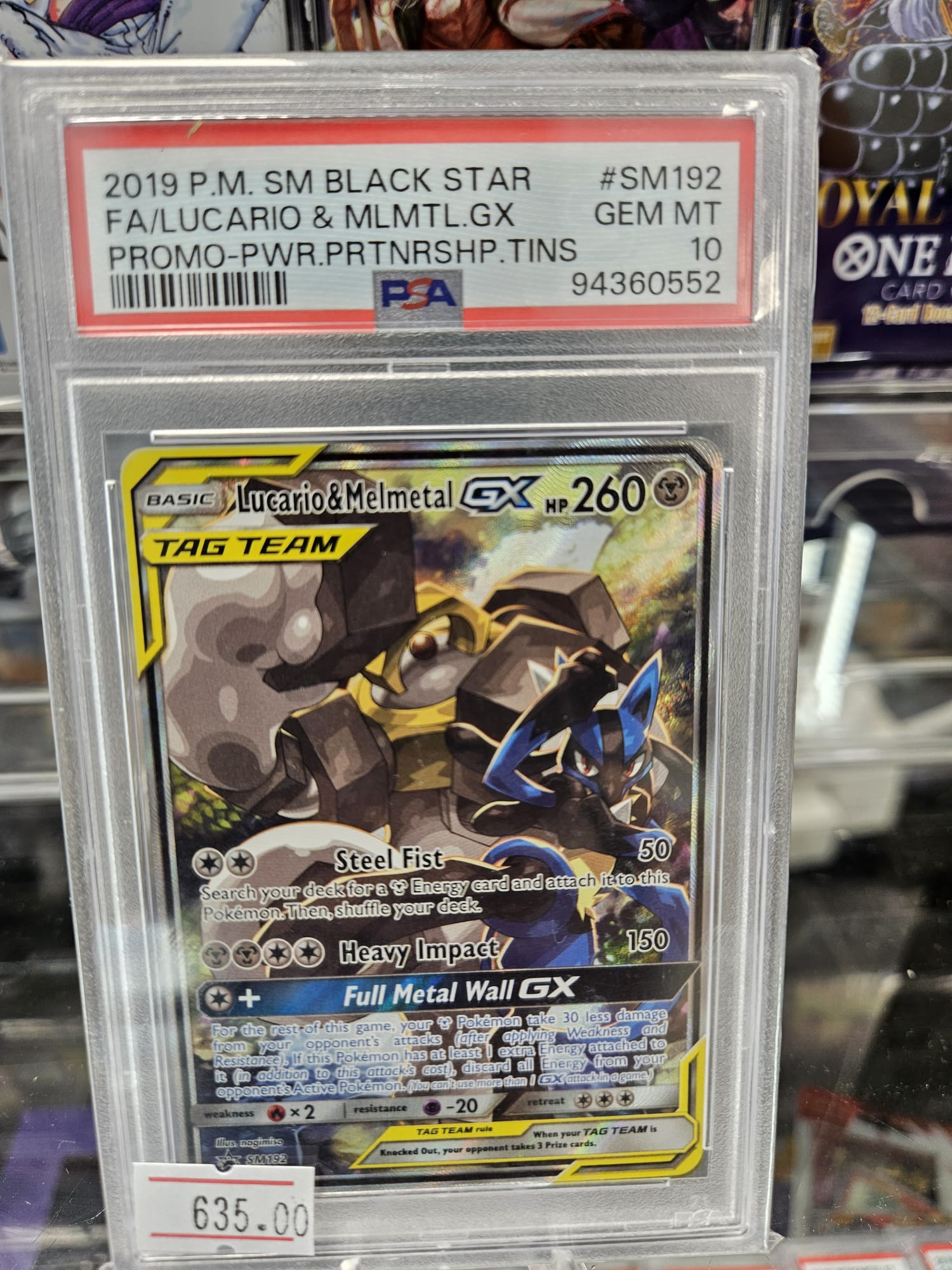 Lucario & Melmetal GX PSA 10