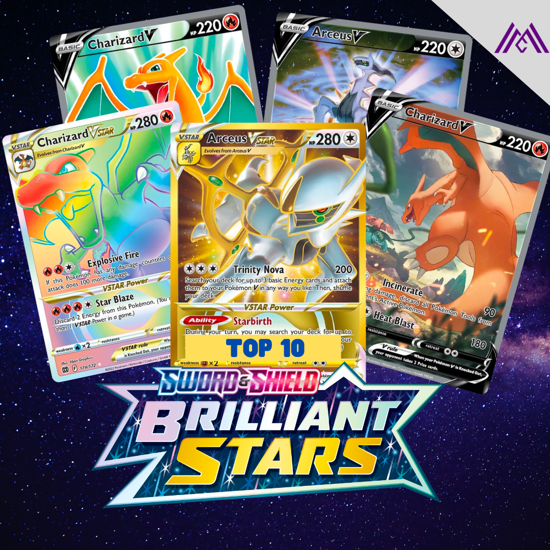 Top 10 duurste kaarten van Pokemon Brilliant Stars