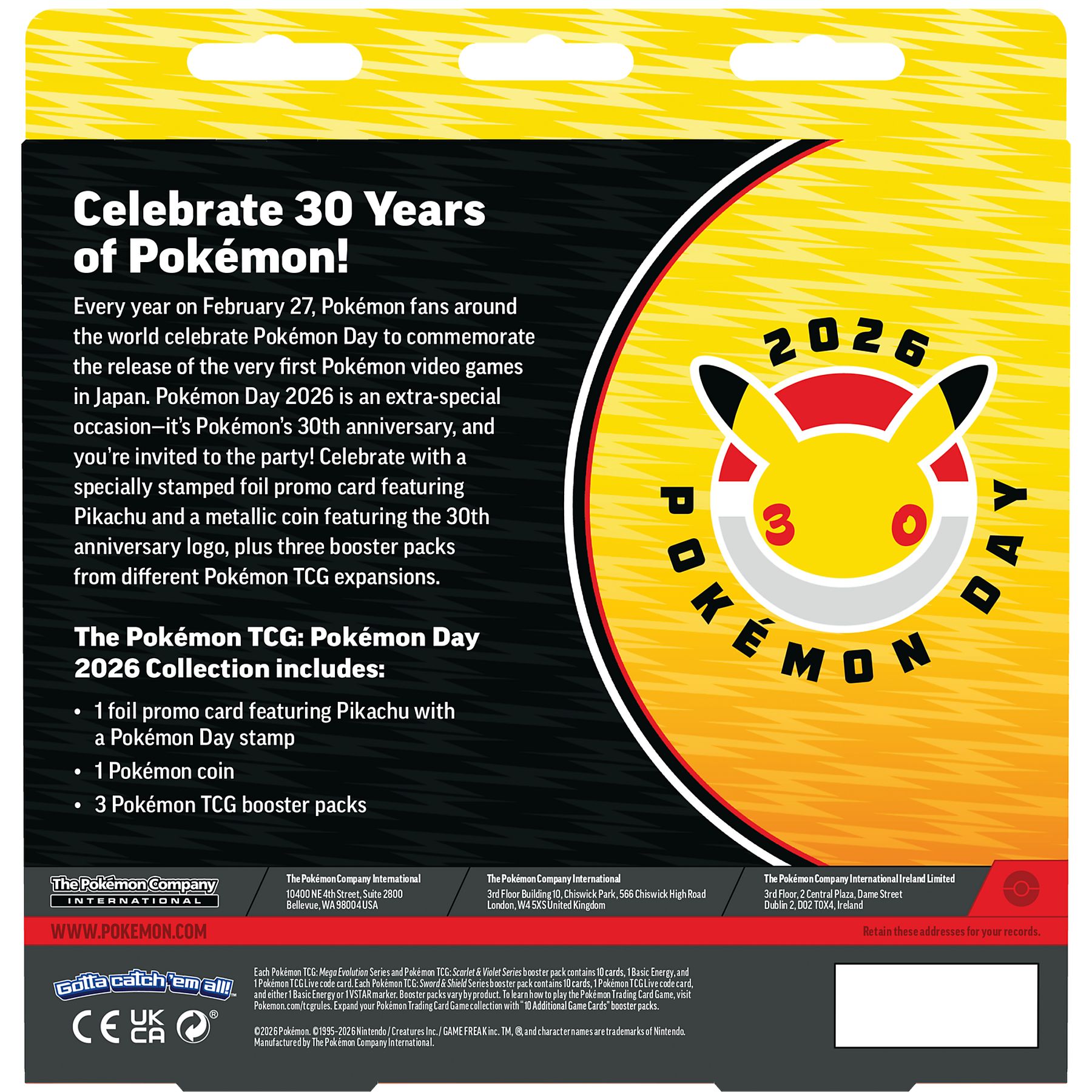 POKEMON - Pokemon Day 2026 Collection Trading cards