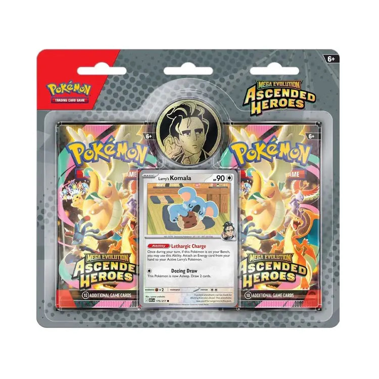 Pokemon - Ascended Heroes 2 Pack Blister Larry’s Komala