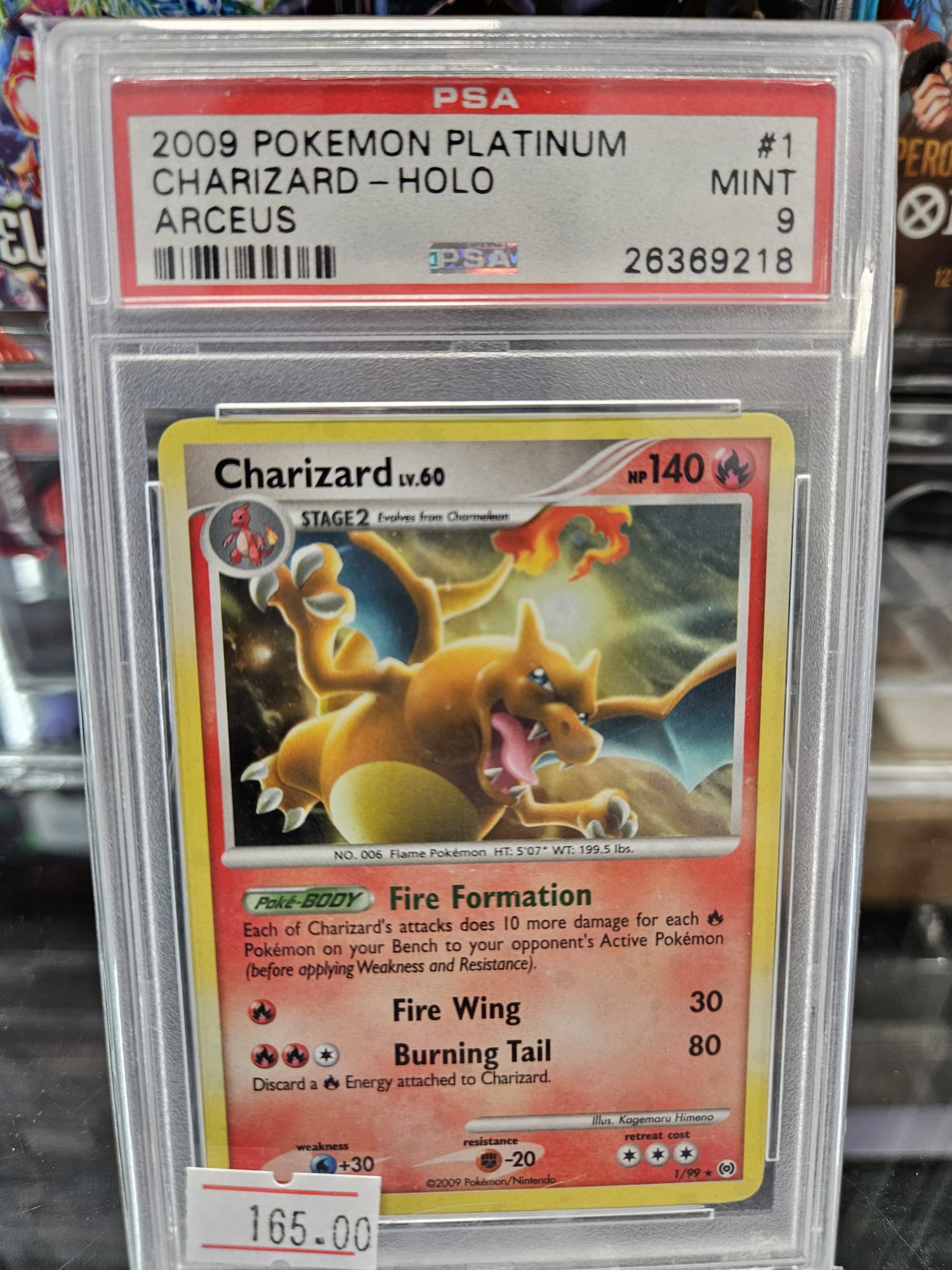 Charizard Platinum PSA 9