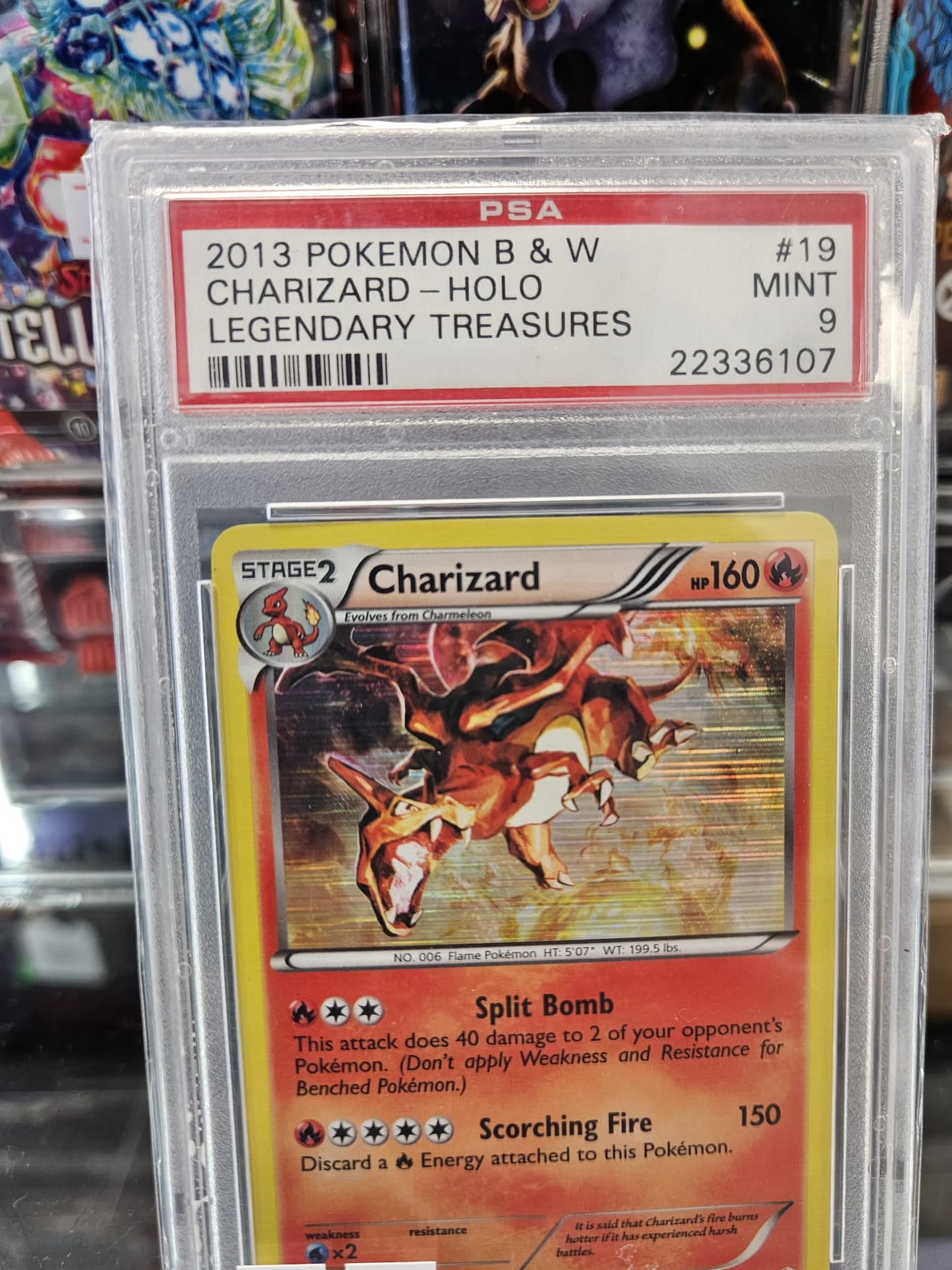 Charizard Legendary Treasures PSA 9