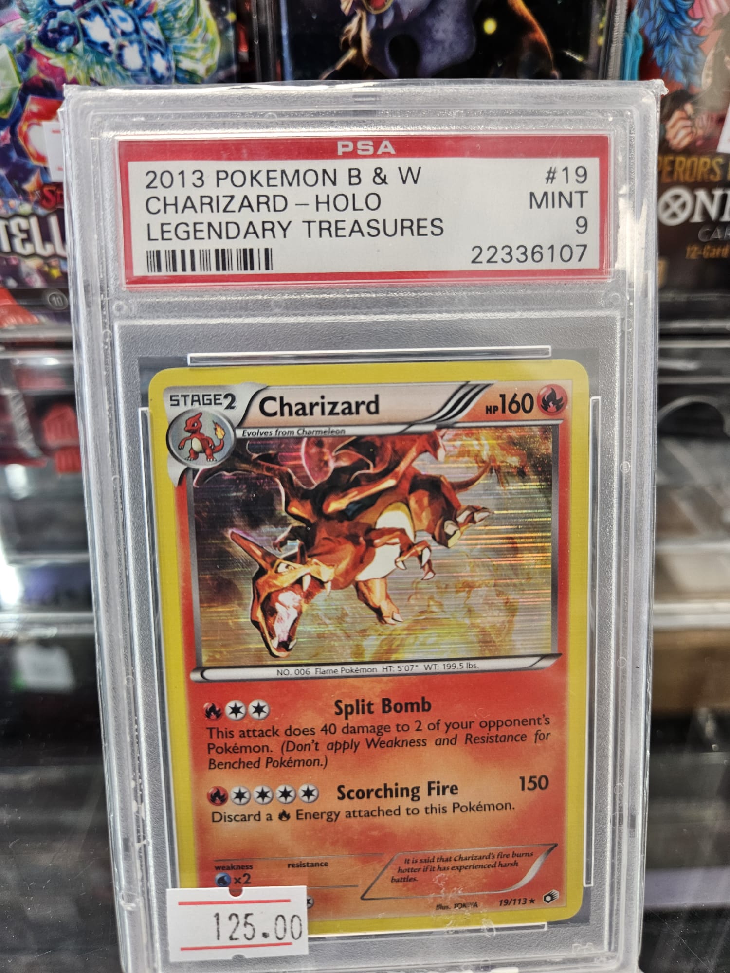 Charizard Legendary Treasures PSA 9