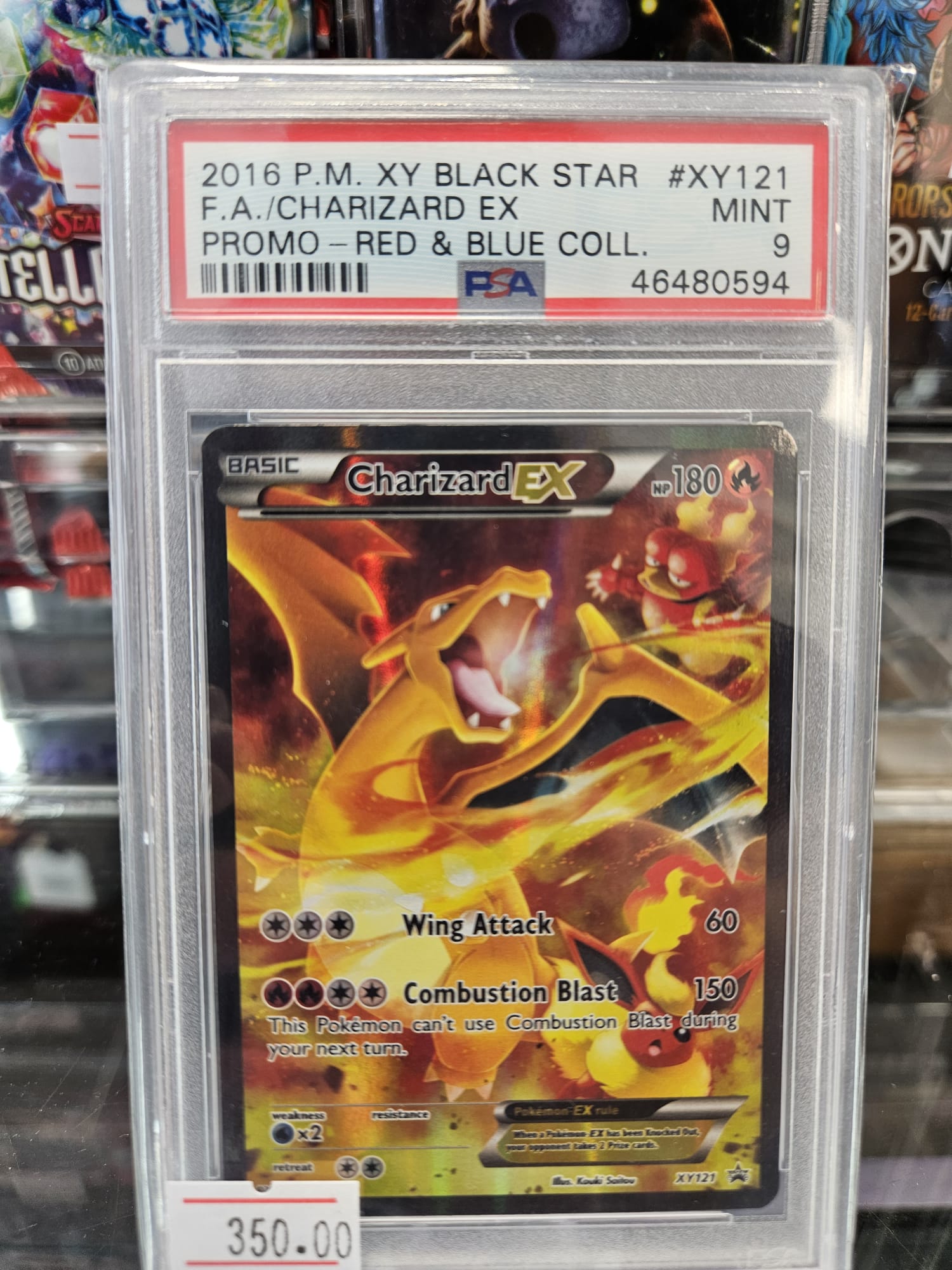 Charizard EX Red & Blue Collection PSA 9