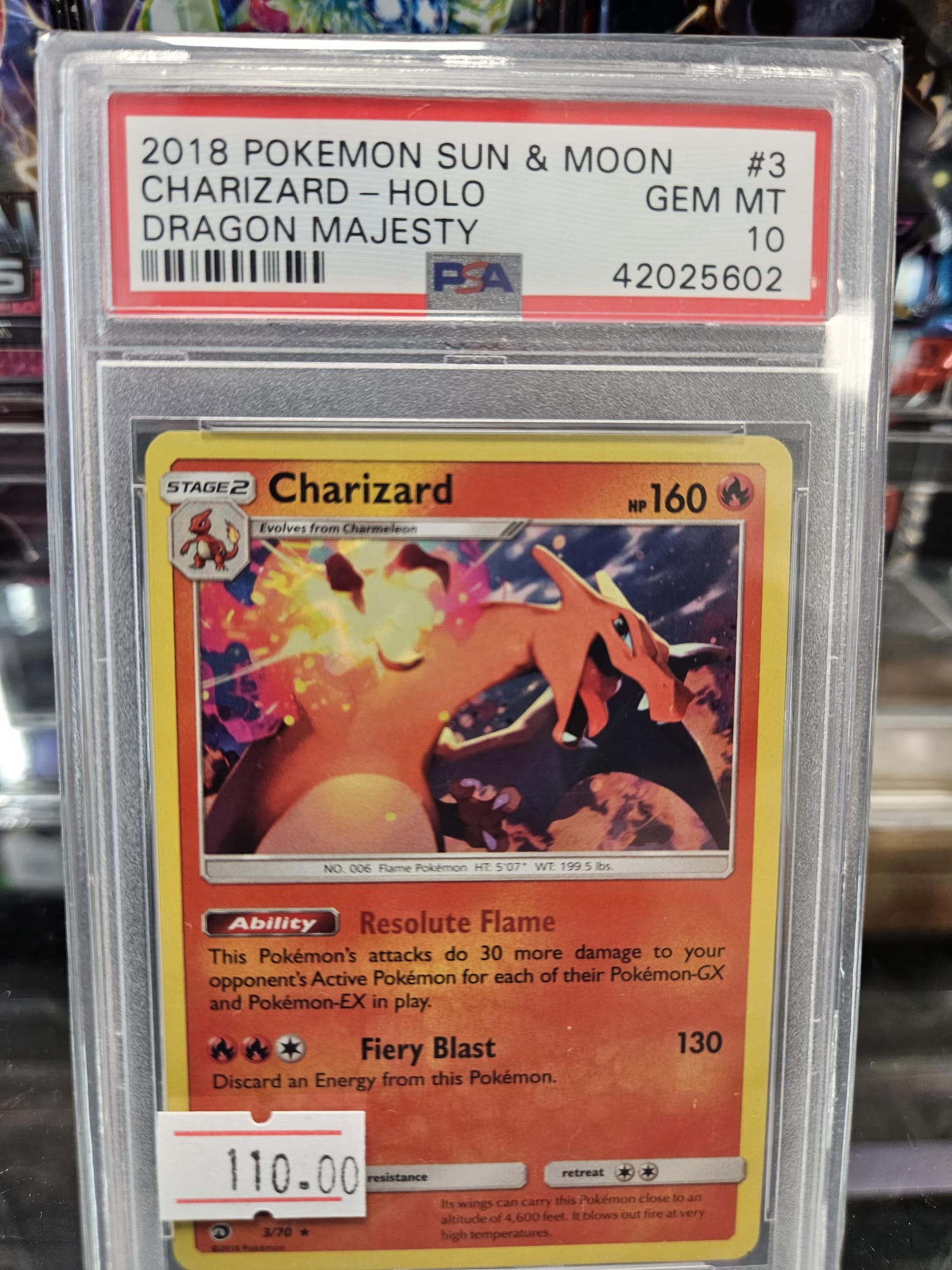 Charizard Dragon Majesty PSA 10