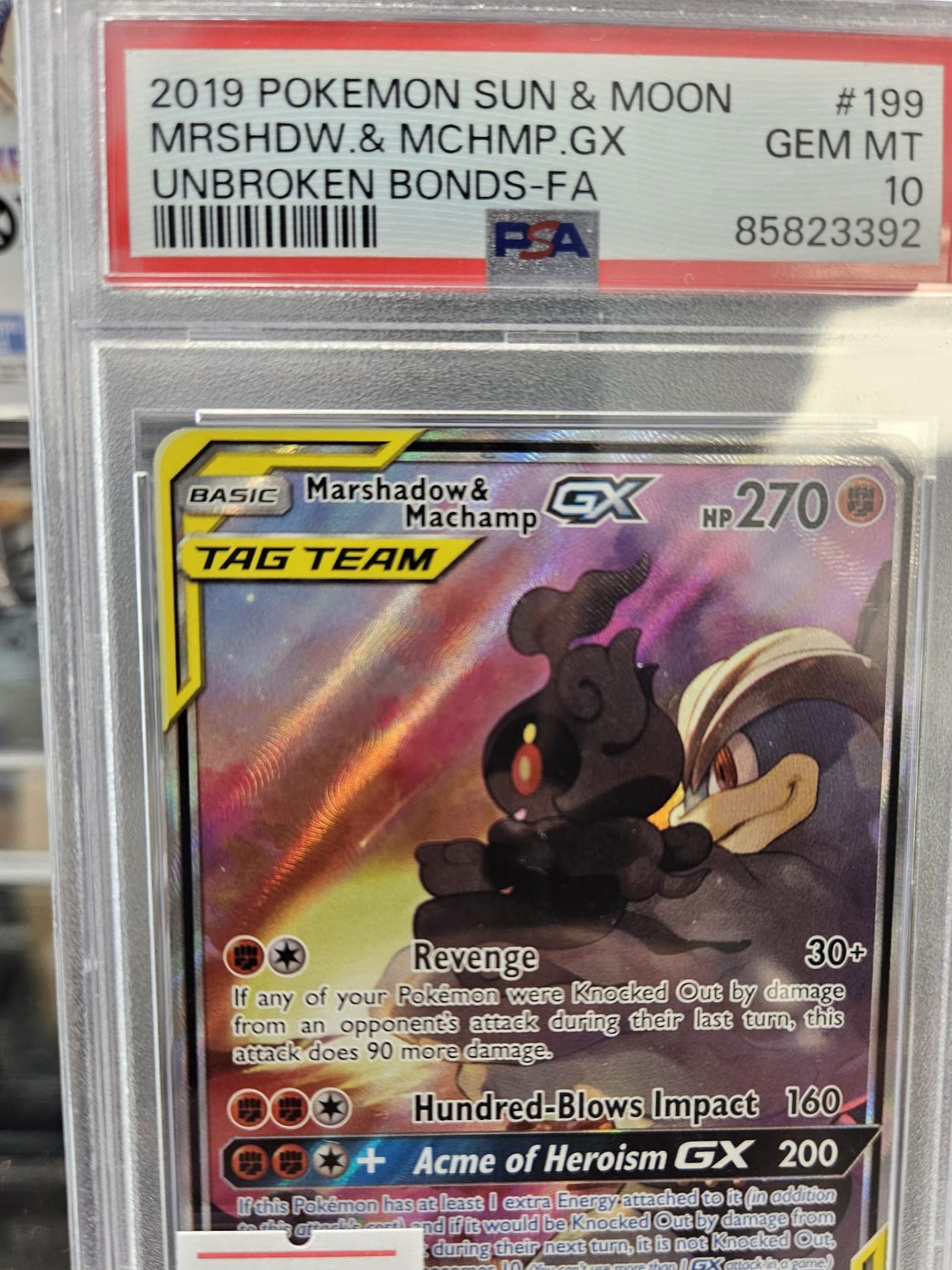 Marshadow & Machamp GX PSA 10