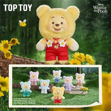 Winnie the Pooh Candy Series Plush Keychain Blind Box