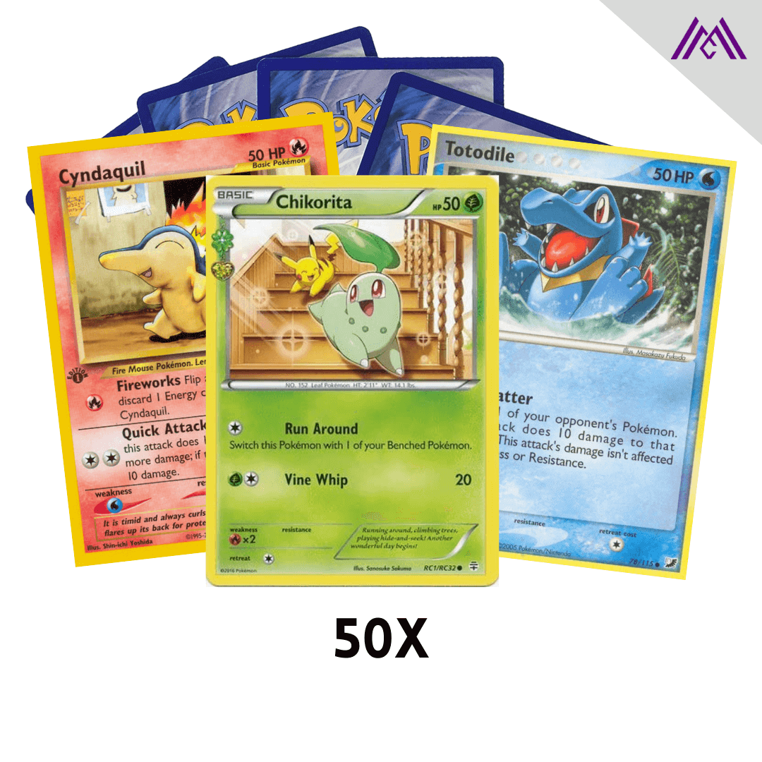 50x Random Pokemon kaarten.